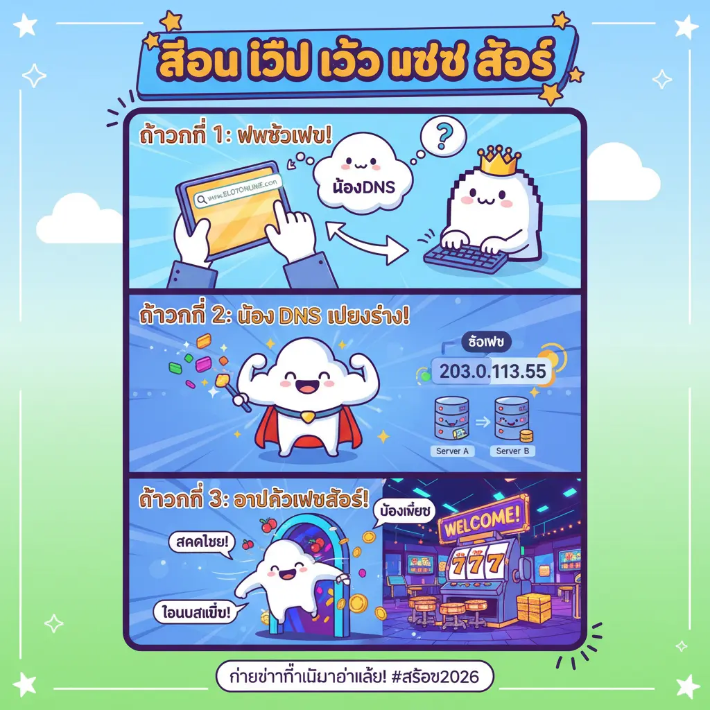 สอน วิธี เข้า เว็บ สล็อต - DNS