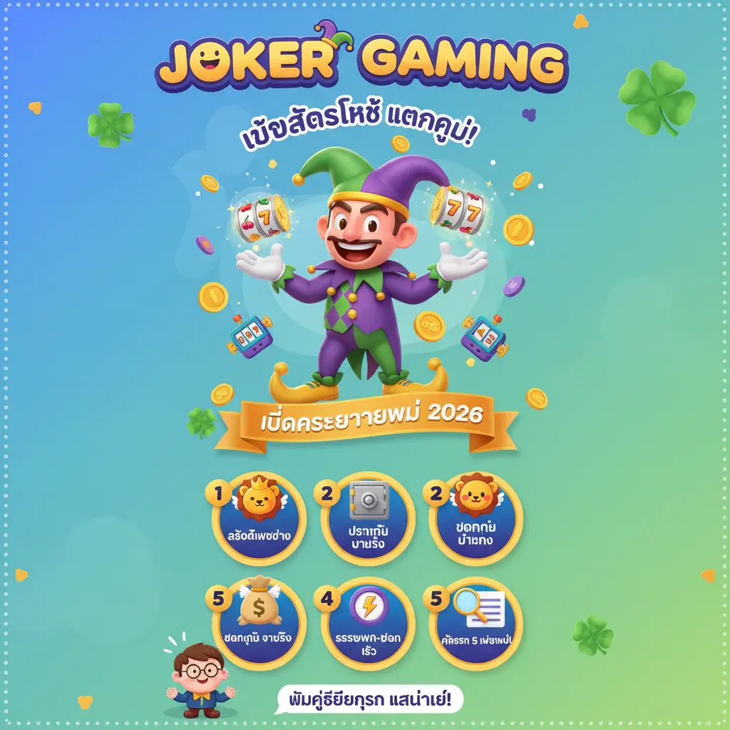 เว็บสล็อตแท้ แตกง่าย - Joker Gaming